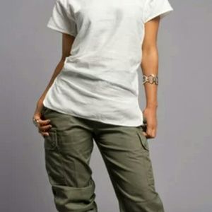 Light olive green cargo pants